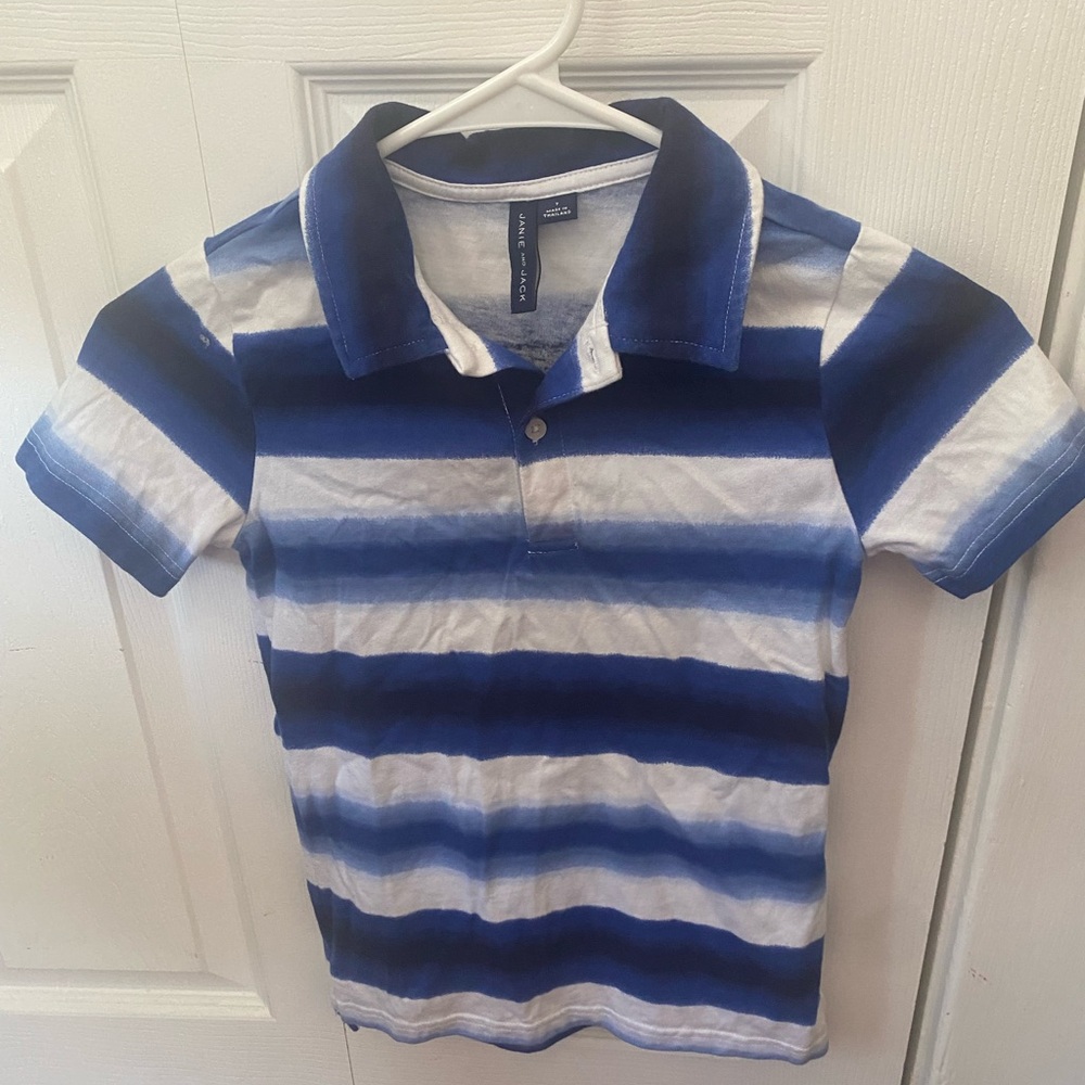 Boys size 7 collared shirt. Janie and Jack. Never worn!